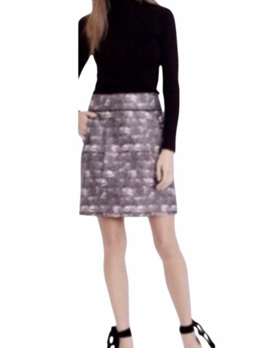 J.Crew Feather Print Mini‎ Skirt